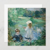 Invitation Berthe Morisot - À côté d'un lac (Devant / Derrière)