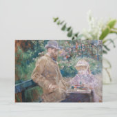 Invitation Berthe Morisot - Eugene Manet avec sa fille (Debout devant)