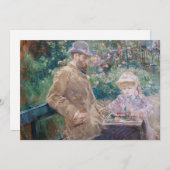 Invitation Berthe Morisot - Eugene Manet avec sa fille (Devant / Derrière)