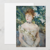 Invitation Berthe Morisot - Jeune fille dans une balle (Devant / Derrière)