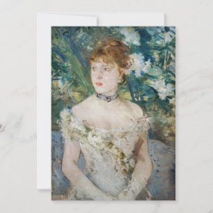 Invitation Berthe Morisot - Jeune Fille en Robe de Bal