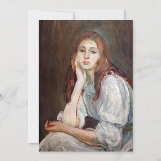 Invitation Berthe Morisot - Julie Daydreaming (Devant)