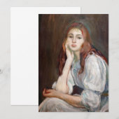 Invitation Berthe Morisot - Julie Daydreaming (Devant / Derrière)