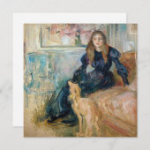Invitation Berthe Morisot - Julie et son Greyhound Laerte (Devant / Derrière)