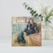 Invitation Berthe Morisot - Julie et son Greyhound Laerte (Debout devant)