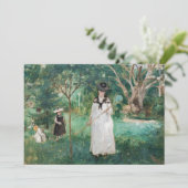 Invitation Berthe Morisot - La chasse aux papillons (Debout devant)