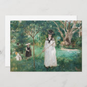 Invitation Berthe Morisot - La chasse aux papillons (Devant / Derrière)