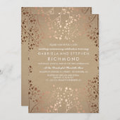 Invitation Béryl Rose Bébé Respiration Fleurs Mariage Anniver (Devant / Derrière)