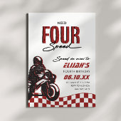 Invitation Besoin de 4 Speed Boys Quatrième Dirt Vélo Anniver