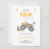 Invitation Besoin de 4 Vitesse 4 Routeurs Quad Vélo Invitatio (Devant)