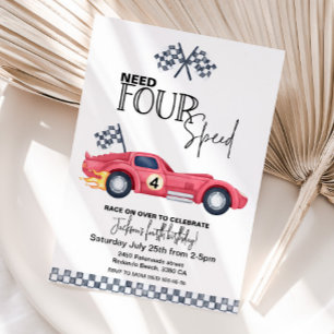 Invitation Besoin de quatre appels d'offres d'anniversaire