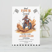 Invitation Besoin de quatre vitesses Aventure Vélo Dirt Anniv (Debout devant)