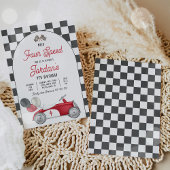 Invitation Besoin de quatre vitesses Red Race Car 4e fête d'a