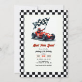Invitation Besoin de quatre voitures de course de vitesse 4e  (Devant)