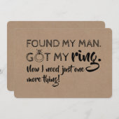 Invitation Besoin D'Une Autre Chose Drôle Proposition D'Épous (Devant / Derrière)