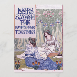 Invitation Best Feminist Friend (meilleur ami féministe) Écra