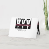 Invitation BEST MAN - Funny Invite with Three Tuxes (Dos)