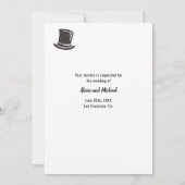 Invitation Best Man Groomsman drôle de proposition élégante (Dos)