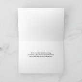 Invitation Best Man Request Tuxedo avec Cravate bleue (Intérieur)