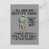 Invitation Best Men Play Golf Eighties Funny Golfer Golfing  (Devant)