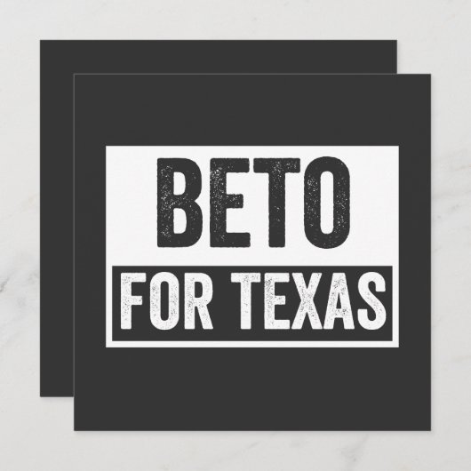 Invitation beto FOR TEXAS (Devant / Derrière)