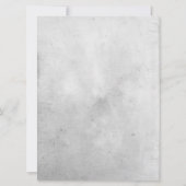 Invitation Béton & Or médiéval personnalisable (Dos)