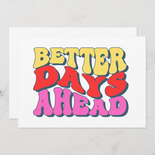 Invitation Better days (Devant / Derrière)