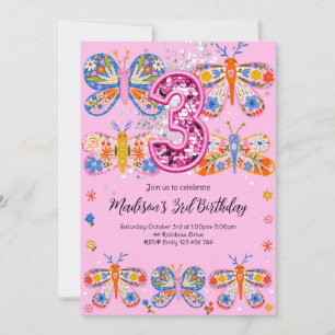 Invitation Beurre 4 Anniversaire mignon