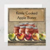 Invitation Beurre Apple, personnalisable (Devant / Derrière)