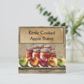 Invitation Beurre Apple, personnalisable (Debout devant)