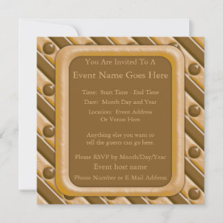 Invitation Beurre d'arachide au chocolat