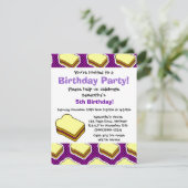 Invitation Beurre d'arachide et gelée à thème - gelée de rais (Debout devant)