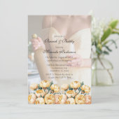 Invitation Beurre d'arc-jaune photo Brunch et mousseux (Debout devant)