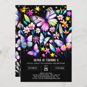 Invitation Beurre de lavande de Whimsical Delicate Anniversai (Devant / Derrière)