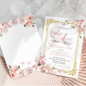 Invitation Beurre de pivoine rose victorienne Anniversaire Te