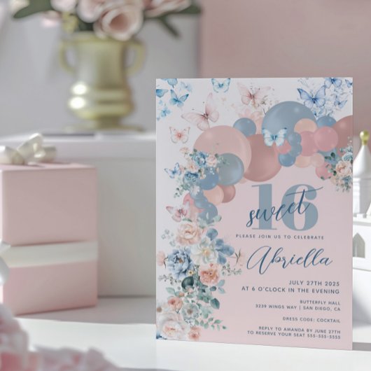 Invitation Beurre doux 16 Anniversaire