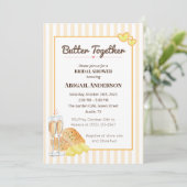 Invitation Beurre Ensemble Beurre Fête des mariées et thème P (Debout devant)