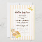 Invitation Beurre Ensemble Beurre Fête des mariées Thème Pain (Devant)