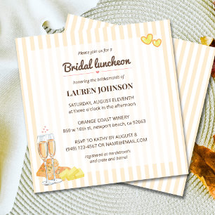 Invitation Beurre ensemble Fête des mariées déjeuner nuptiale