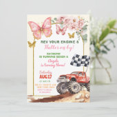 Invitation Beurre et Camion Monster Anniversaire (Debout devant)