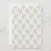 Invitation Beurre fleur sauvage Bee Fête des Mères Brunch (Dos)