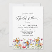 Invitation Beurre Fleur sauvage mignon Fête des mariées flora (Devant)