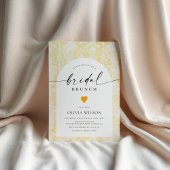 Invitation Beurre Jaune Fête des mariées florale