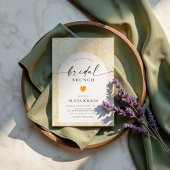 Invitation Beurre Jaune Fête des mariées florale