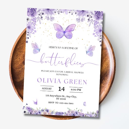 Invitation Beurre-mouches Envoi de douche nuptiale Brunch nup