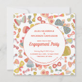 Invitation Beurre rose Green Engagement Party (Devant)