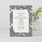 Invitation Beurres et design Fleur sauvage pour le renouvelle (Debout devant)