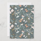 Invitation Beurres et design Fleur sauvage pour le renouvelle (Dos)