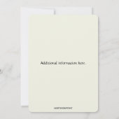 Invitation Beurterflyl et cadre or modifiables (Dos)