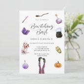 Invitation Bewitching Bash Halloween Witch Party (Debout devant)